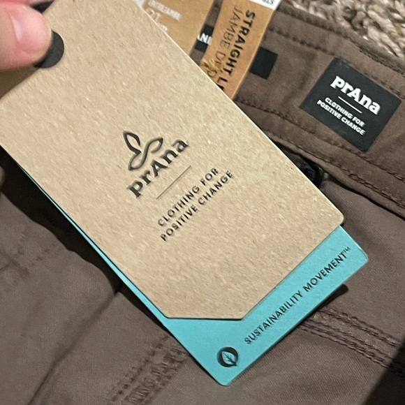 Prana Brion II NWT stretch color mud straight leg pants - Picture 6 of 14